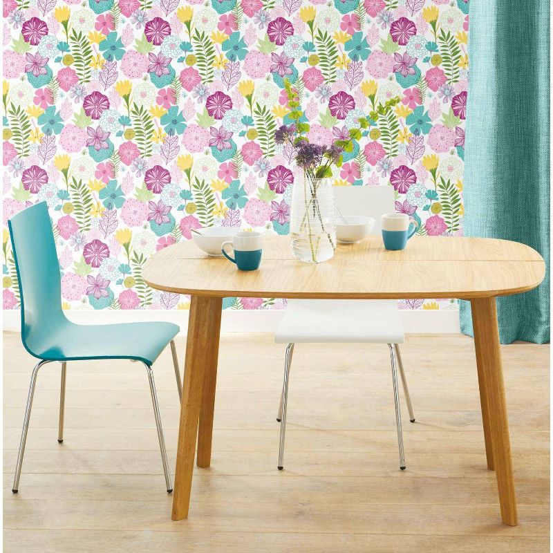 RoomMates Perennial Blooms Peel and Stick Wallpaper, 6 of 10