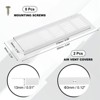 Unique Bargains Aluminum Alloy Cabinet Wardrobe Shoe Closet Rectangle Ventilation Grilles 2 Pcs - 2 of 4