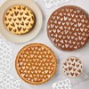 Talisman Designs Multi-Use Baking Stencils, Hearts Design, Set of 4 sizes, 3.5 inch, 5 inch, 8 inch, & 10 inch, White - 3 of 3