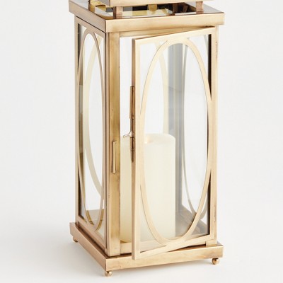 Gold Hanging Colonial Revival Candle Lantern