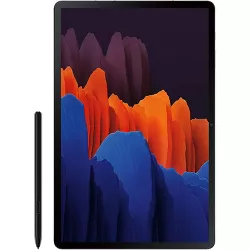 Samsung Galaxy Tab S7 Plus 128GB ROM 6G RAM 12.4" with S Pen Included Dual Front & Back Cameras Wifi Tablet -T970 - Black