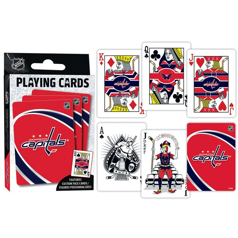 MasterPieces Officially Licensed NHL Washington Capitals Playing Cards - 54 Card Deck for Adults, 4 of 6