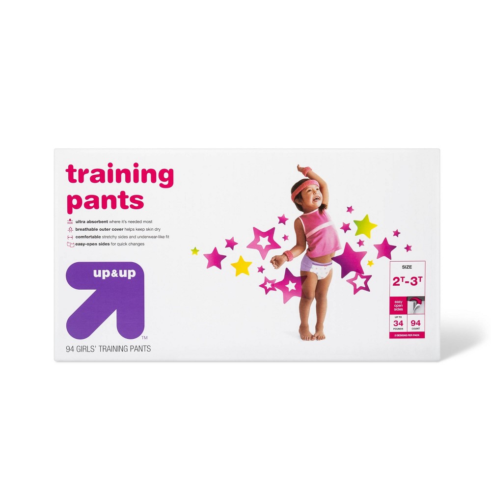 Girls' Training Pants - 2T-3T - 94ct - up & up™