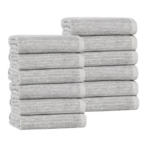 Viscose Cotton Blend Medium Weight Soft Textured Ribbed Towel Set by Blue Nile Mills - 1 of 4