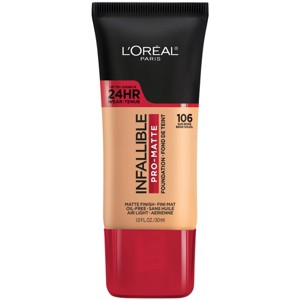 L'Oreal Paris Infallible Pro-Matte Foundation Normal/Oily Skin - 1 fl oz - 1 of 4