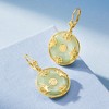 Ross-Simons Jade "Good Fortune" Butterfly Drop Earrings in 18kt Gold Over Sterling - 4 of 4
