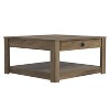 Galano Philia Coffee Table With Drawer - Knotty Oak - 3 of 4