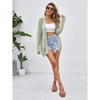 Women Crochet Lightweight Cardigan Cover Up Open Front Long Sleeve Summer Cardigans - 4 of 4