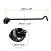 Unique Bargains 201 Stainless Steel Cabin Eye Latch Gate Door Swivel Hook with Mounting Screws 2 Pcs - 3 of 4