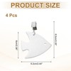 Unique Bargains Stainless Steel Fish Shape Tablecloth Weight Clips Silver 2.44" x 2.36" - 2 of 4