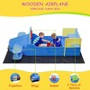 Large Wooden Cedar Sand Box, Wooden Octagon Kids Sandbox with Cover, Sandpit with 4 Benches and Bottom Liner Covered Sand Box for Kids Outdoor - 2 of 4