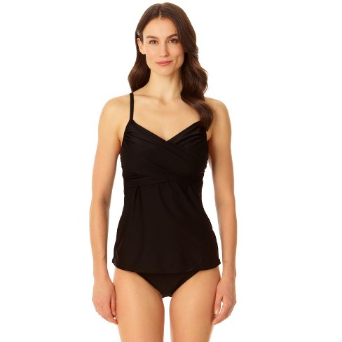 Women's Sporty One Piece Swimsuit in Black - Coppersuit