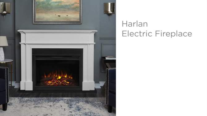 Real Flame Belford Media Electric Fireplace Gray, 2 of 13, play video