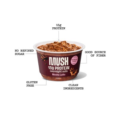 MUSH Protein Bethenny Frankel Mocha Overnight Oats Cup - 5.5oz