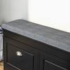NicBex Storage Bench Shoe Rack Storage Organizer with Cushion 2 Drawers Adjustable Shelf for Bedroom, Entryway - 3 of 4