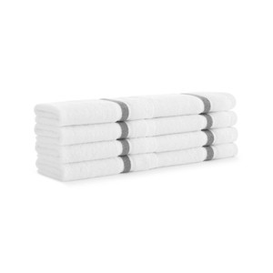 Aston & Arden Aegean Eco-Friendly Washcloths (8 Pack), 13x13, Recycled Cotton - 1 of 4