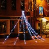 Yescom 12FT Waterfall Cone Tree 362 LEDs with Star Finial for Party Yard Outdoor Christmas Decoration Cold White - 2 of 4