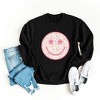 Simply Sage Market Women's Graphic Sweatshirt Floral Smiley Face - 3 of 4