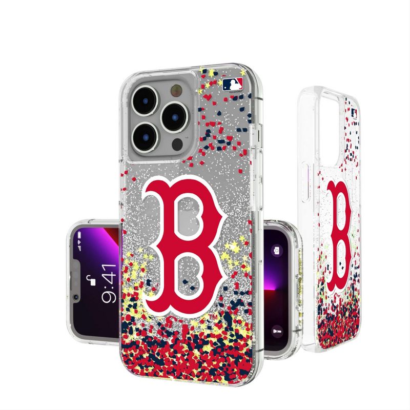 Keyscaper Boston Red Sox Confetti Glitter Phone Case, 1 of 2