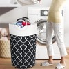 82L Laundry Basket Portable Foldable Home Laundry Storage Bag Cotton Hamper For Kids Toys Storage Dirty Clothes Basket Bag - 4 of 4