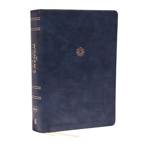 The Nkjv, Woman's Study Bible, Leathersoft, Blue, Full-color - By