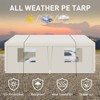 12x20 ft Heavy Duty Carport Canopy Car Tent Outdoor Garage Boat Shelter with Reinforced Structure with Ventilated Windows Sidewall - 2 of 4