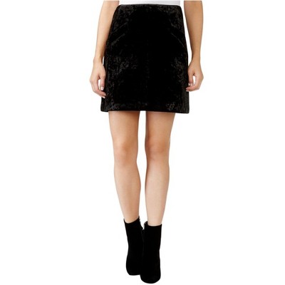 Rachel Roy Womens Velvet A-line Skirt