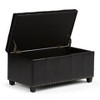 CAVINAS Faux Leather Storage Ottoman Bench with Stitched Design and Nailhead Trim,Storage Benches for Living Room,Bedroom - 2 of 4