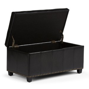 NicBex Faux Leather Storage Ottoman Bench,Storage Ottoman with Stitched Design and Nailhead Trim,Modern Storage Bench for Living Room,Bedroom - 1 of 4