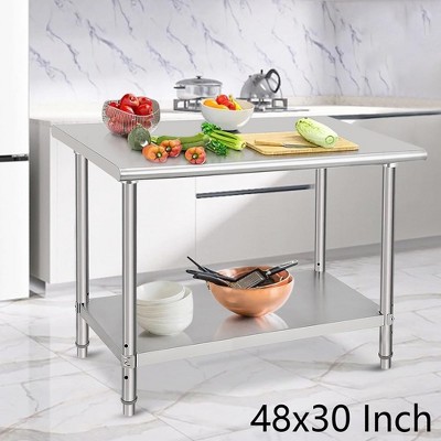 Food Prep Stainless Steel Table Commercial Workstation