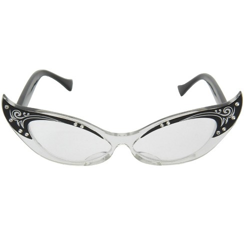 Halloweencostumes.com Women Women's 50s Black Frame Glasses, Black