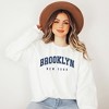 Simply Sage Market Women's Graphic Sweatshirt Brooklyn New York - 2 of 3