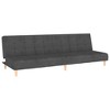vidaXL 2-Seater Sofa Bed Dark Gray Fabric - 2 of 4