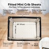 KeaBabies 2-Pack Isla Mini Crib Sheets, Pack and Play Sheets Fitted, Pack N Play Sheets, Fitted Crib Sheet - 2 of 4
