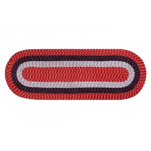 Country Stripe Collection 100% Polypropylene Reversible Indoor Area Utility Rug - Better Trends - 1 of 4