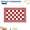 4x6 Christmas Area Rug, Washable Non Slip Holiday Carpet with Xmas Tree Reindeer Snowflake, Low Pile Accent Rug for Home - 2 of 4