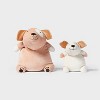Dog and Baby Weighted Plush Kids' Throw Pillow Brown - Pillowfort™ - 4 of 4