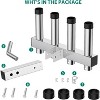 Stainless Steel Hitch-Mounted Fishing Rod Holder - 2" Receiver Compatible, Angle Adjustable, Quick-Release Pin, for Trucks, Cars & Vans - 3 of 4