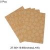 Unique Bargains Gift Wrap Paper Yellow Kraft 27.56" x 19.69" 5Pcs - 3 of 4
