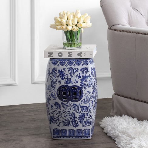 Blue and white ceramic best sale garden stool