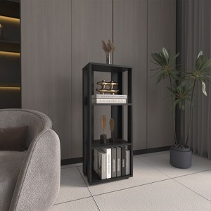 NicBex Bookcases for Living Room Modern 47" Tall 3 Tier Storage Cabinet Bookshelf Compact Design Ladder Bookcase for Small Spaces Office Home - 1 of 4