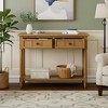 Merax Daisy Series Traditional Console Table with Storage Drawers and Bottom Shelf - 2 of 4