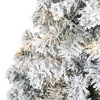 3ft Nearly Natural Pre-Lit LED Flocked Rock Springs Spruce Artificial Christmas Tree Clear Lights - 3 of 4
