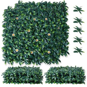 Artificial Grass Wall Panels,20"x 20"Artificial Grass Wall Panels for Indoor and Outdoor Decor, 12 PCS - 1 of 4