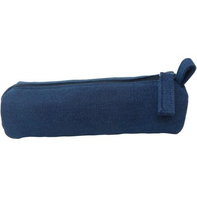 Fmeida Heavy Canvas Stationery Stylish Simple Pencil Bag and Durable Compact Zipper Pencil Case Pouch 1 Pack Gray