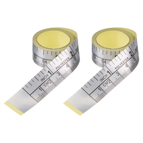 2pcs Self adhesive Measuring Tape With Fractions 60 Inches 152cm Workbench Ruler Target
