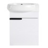 ALEXOUN 16'' Wall Mounted Bathroom Vanity with Single Oval Ceramic Sink,with 1 Soft Close Doors and White Ceramic Sink Top  For Small Bathroom - 4 of 4