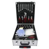 Household Tool Set, White Hand Tool Box With 4 Layers Plier Wrench and Wheels Hand Tool Set For Home Maintenance - 3 of 4