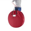 Tiny Tim Totes 36" Wreath Storage Bag Red - image 3 of 4