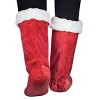 Women's Faux Shearling Lined Slipper Socks, Kid's Winter Indoor Home Non Skid Booties, Soft, Warm, Fluffy, Cozy, Fuzzy, Gifts - Catalonia - 2 of 4